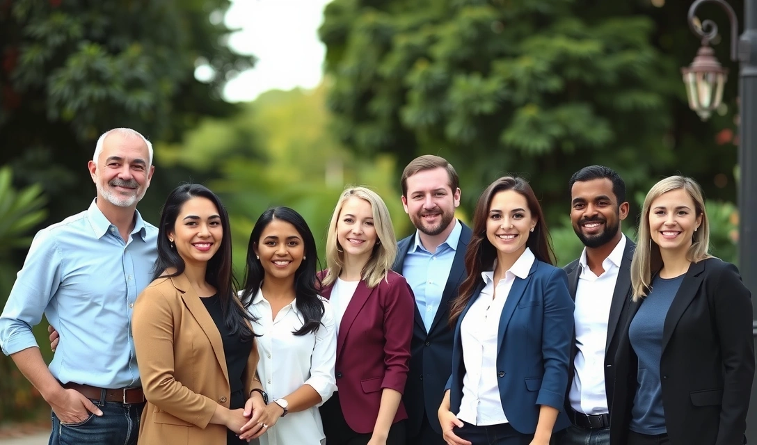 Fotografie de grup a echipei Naturavitalc într-un cadru natural, zâmbind și interacționând.